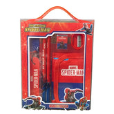 Huitich Spider-Man stationery kit for kids with pencils sharpener eraser and pouch in red packaging